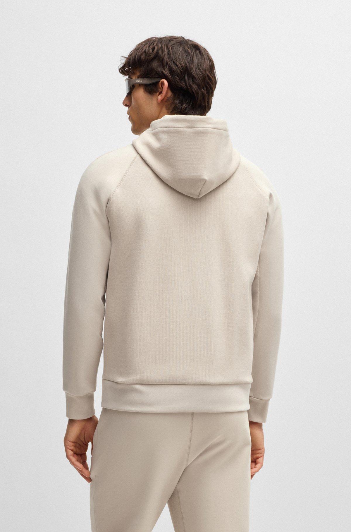 Zip-up hoodie with logo patch Product Image