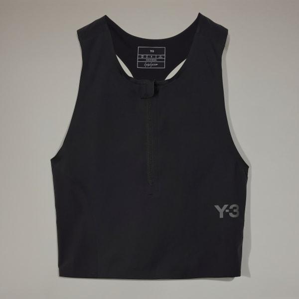 adidas Y-3 Running Fitted Top Black 2XS Womens Product Image