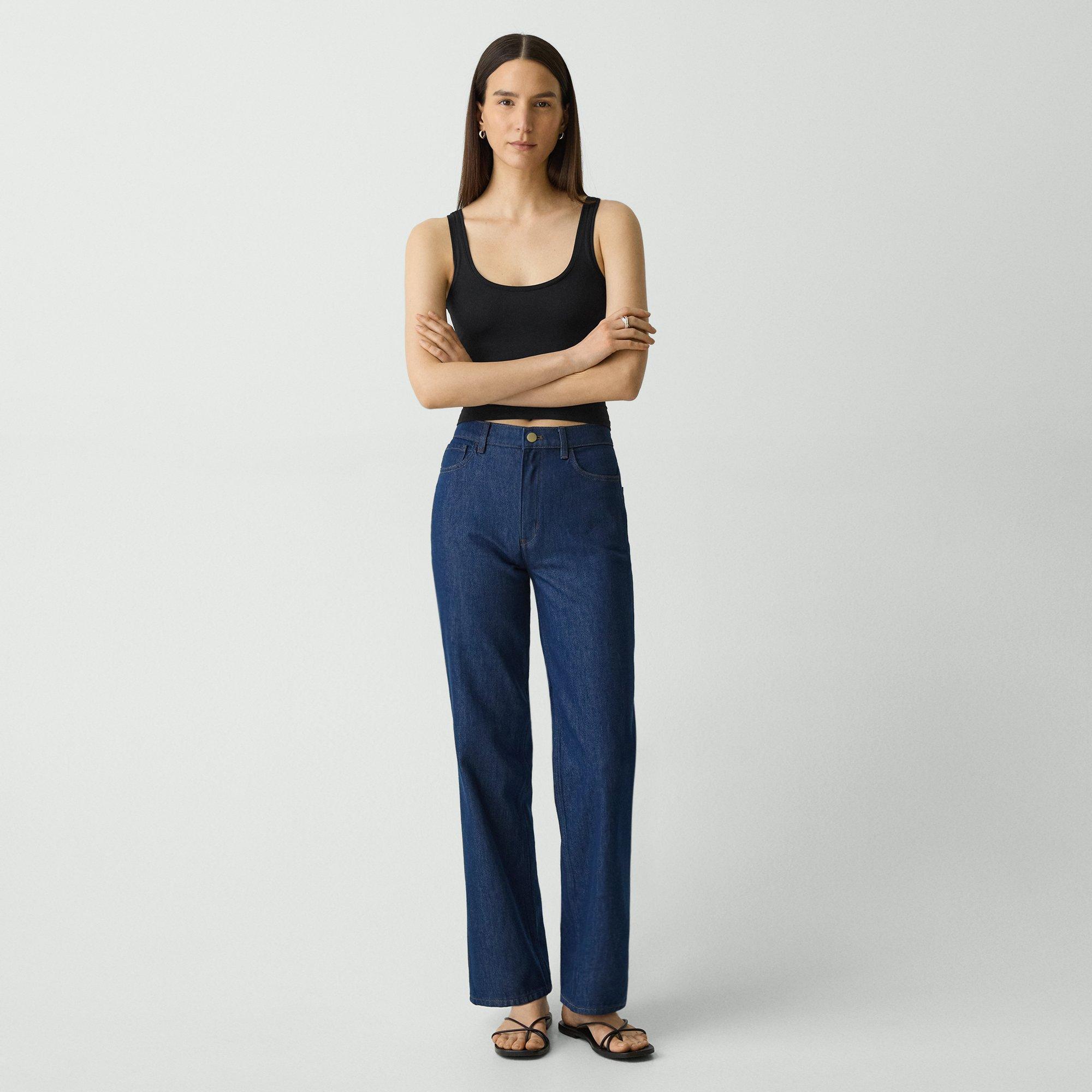 Stretch Nylon Cropped Tank Top | Theory Product Image