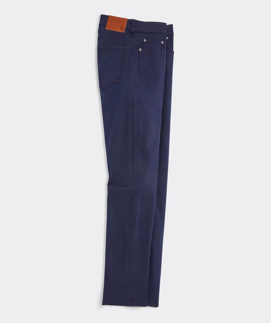 Garment-Dyed Twill 5-Pocket Pants Product Image