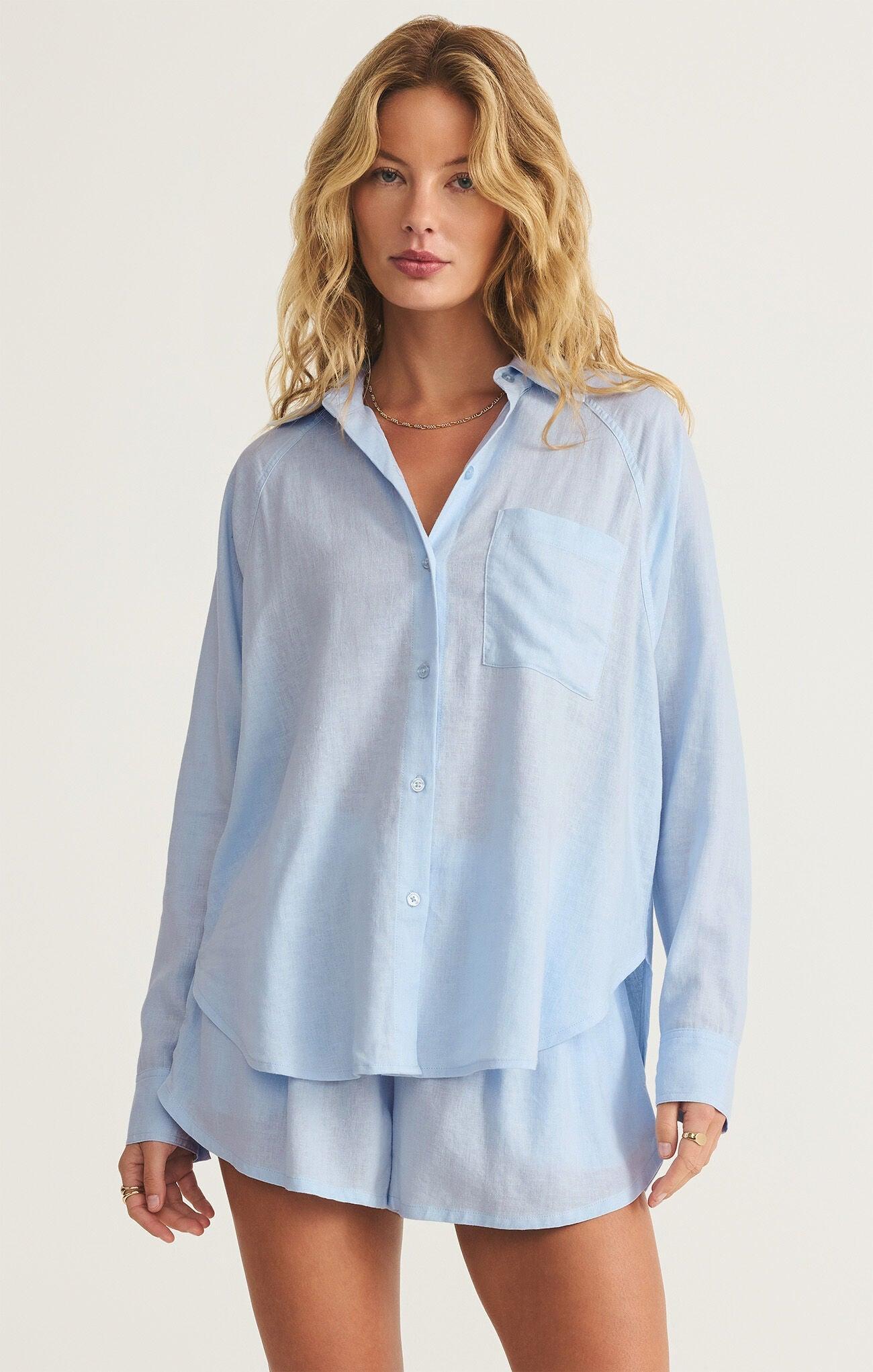 Z Supply The Perfect Linen Top Product Image