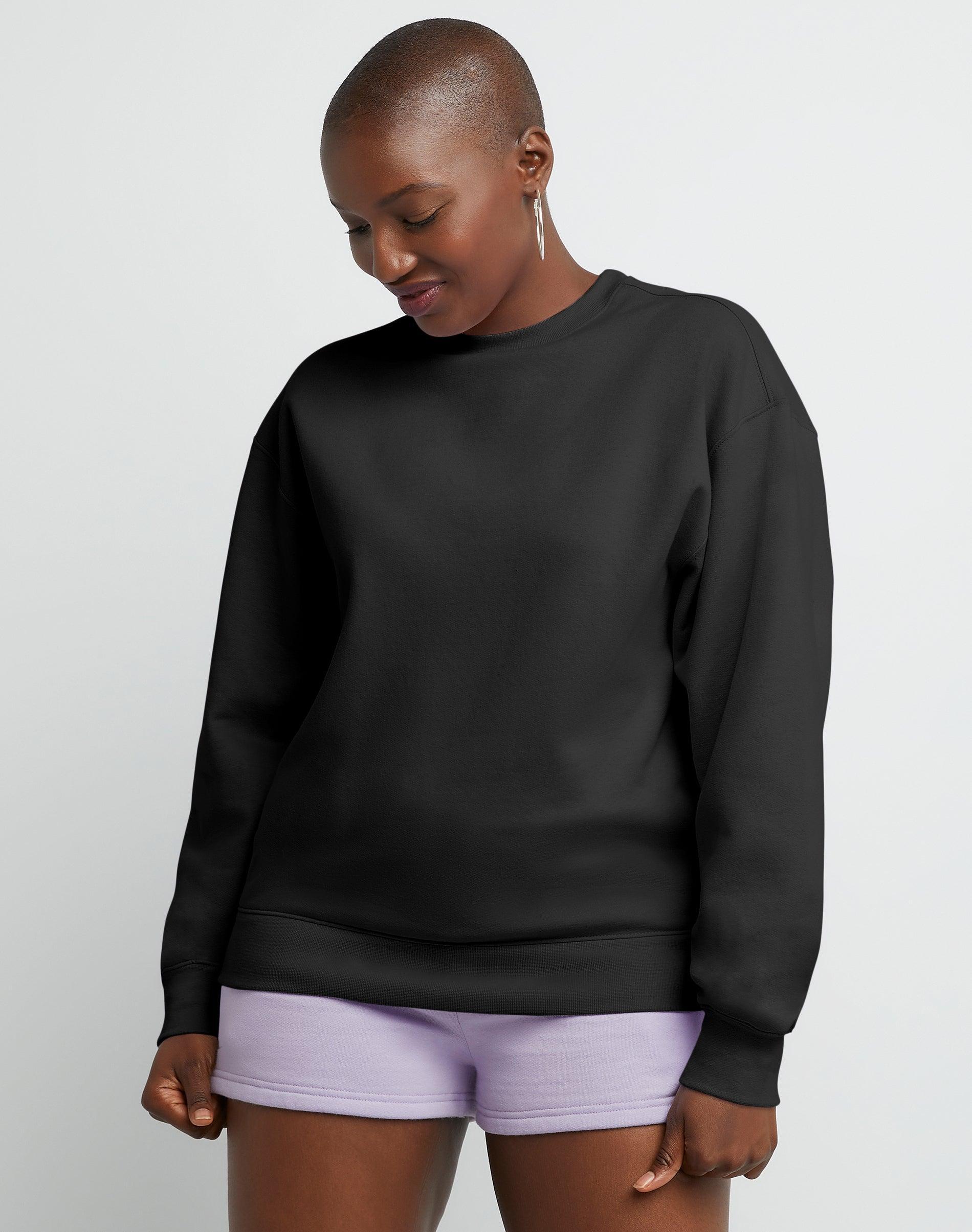 Hanes Originals Womens Fleece Sweatshirt Urban Lilac S Product Image