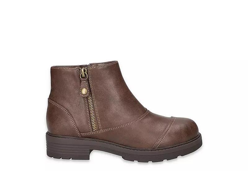 Aliah Easy Works by Easy Street Women's Slip Resistant Ankle Boots, Size: 9.5, Brown Product Image