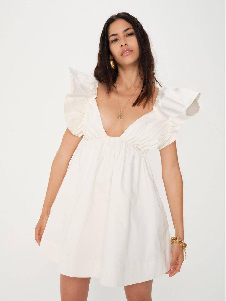 Clementine Mini Dress — White Product Image
