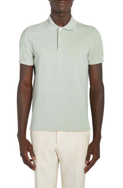 Mens Cotton Pique Polo Shirt Product Image