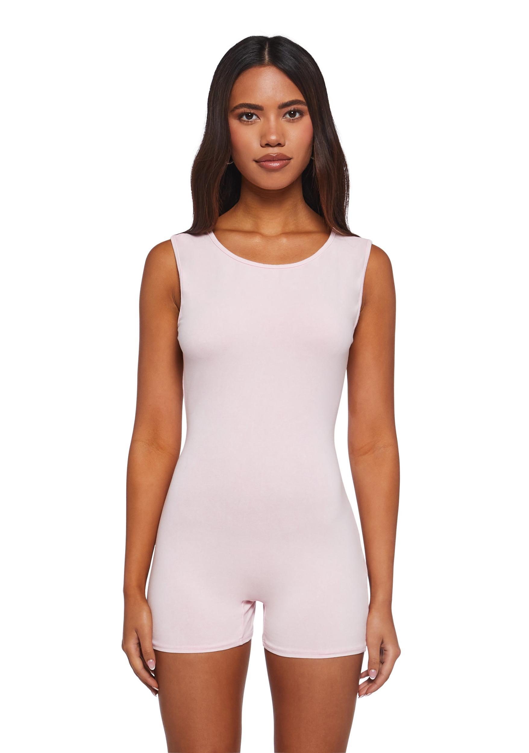 Alternate Realities Backless Romper - Pink Product Image