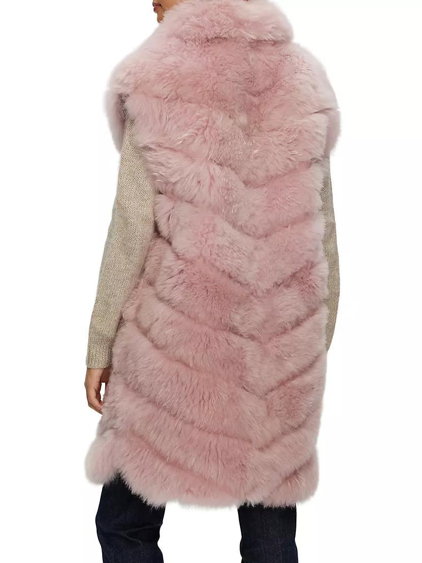 Select Cashmere Goat Diagonal Vest Product Image