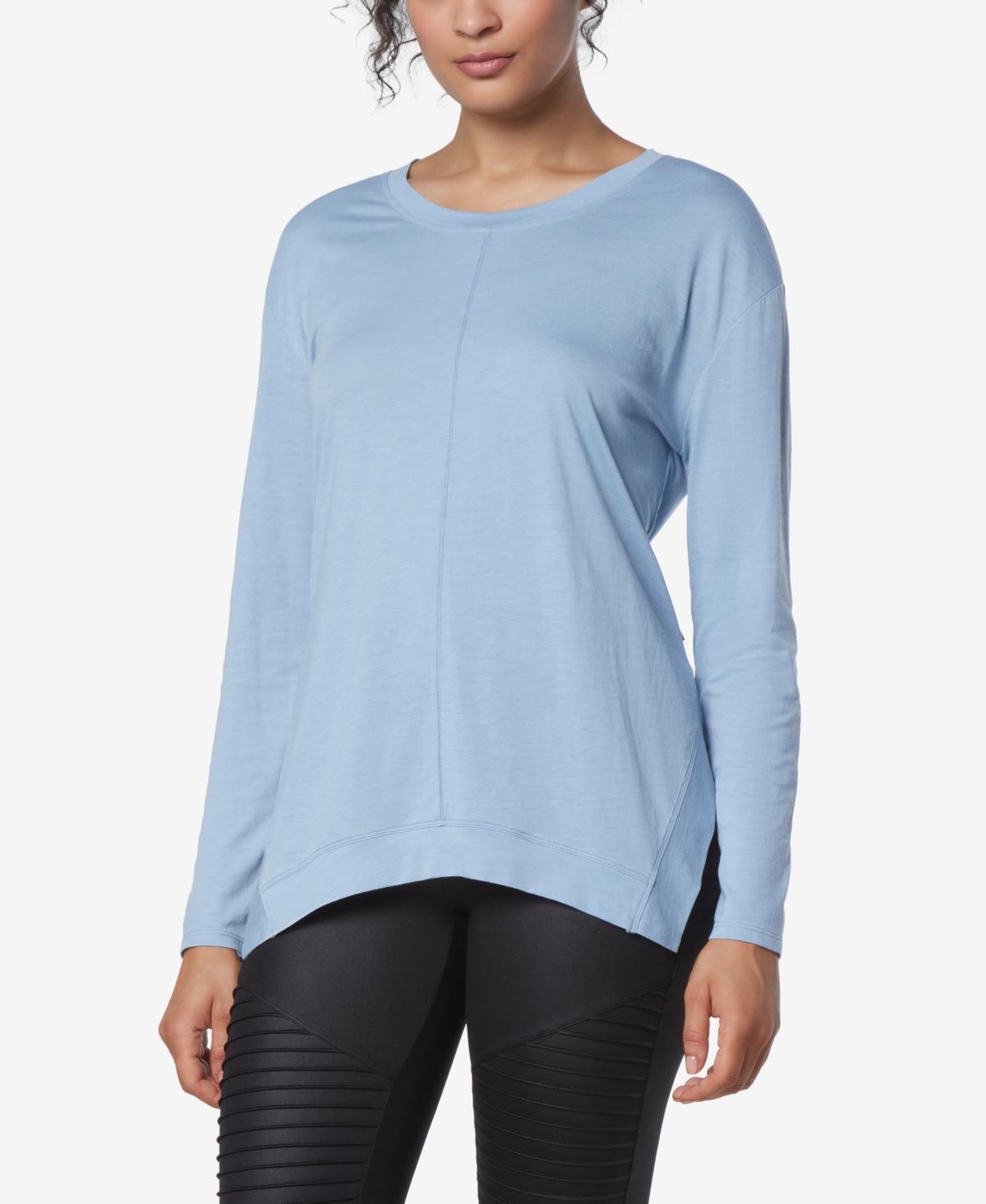 Andrew Marc Sport Womens Long Sleeve Sharkbite T-Shirt Product Image