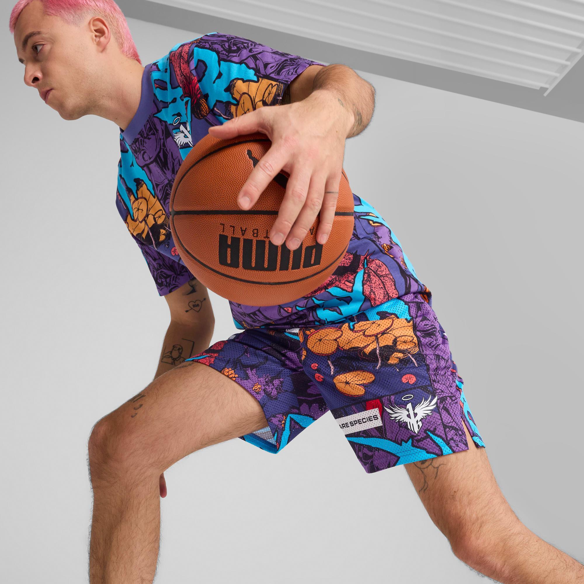 PUMA x LAMELO BALL Phoenix Men's Shorts in Blue Crystal/Aop Product Image