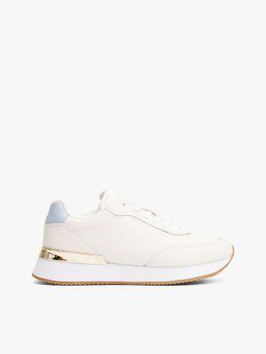 Leather Contrast Heel Sneaker Product Image