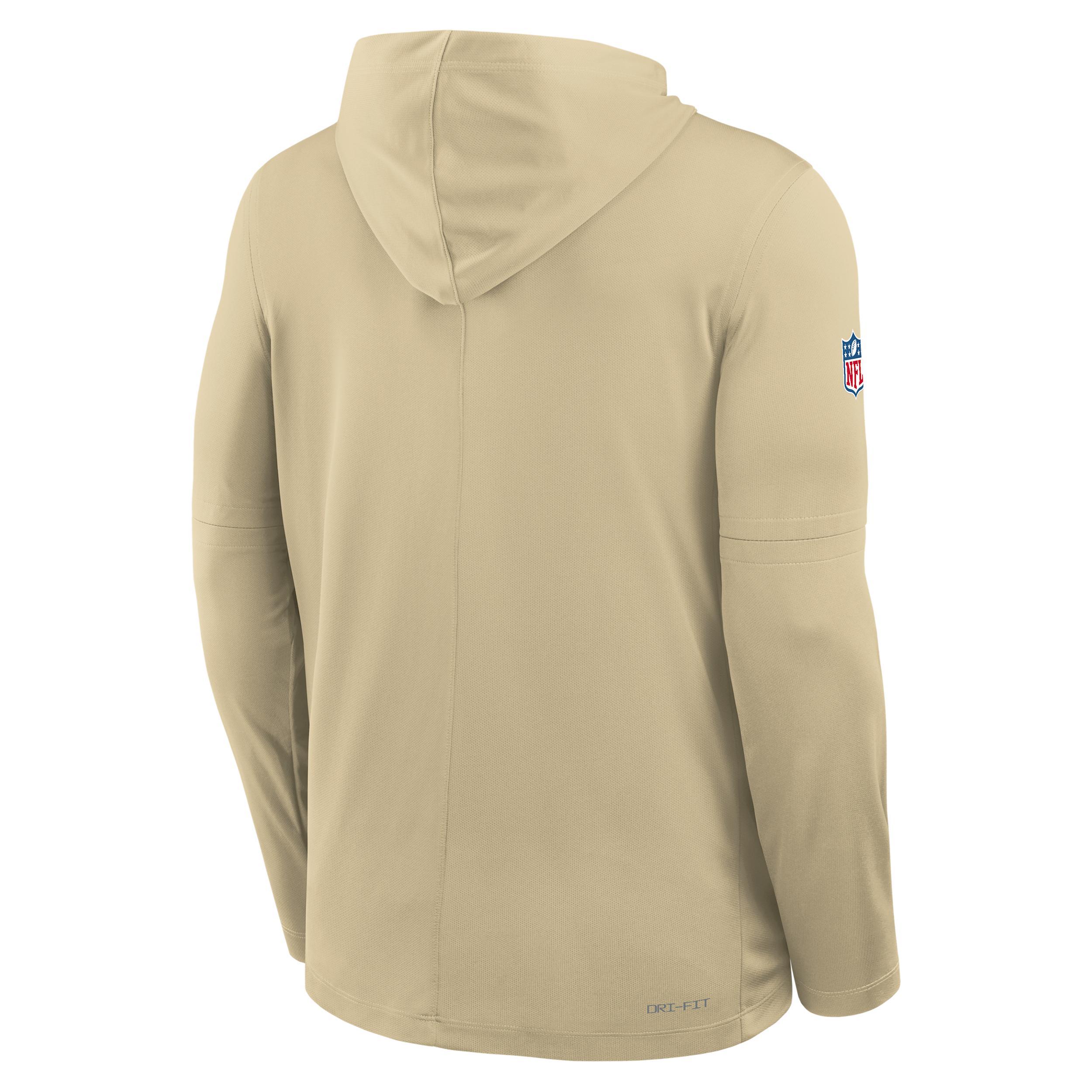 New Orleans Saints Pass Accuracy Nike Men's Dri-FIT NFL Long-Sleeve Hooded Top Product Image
