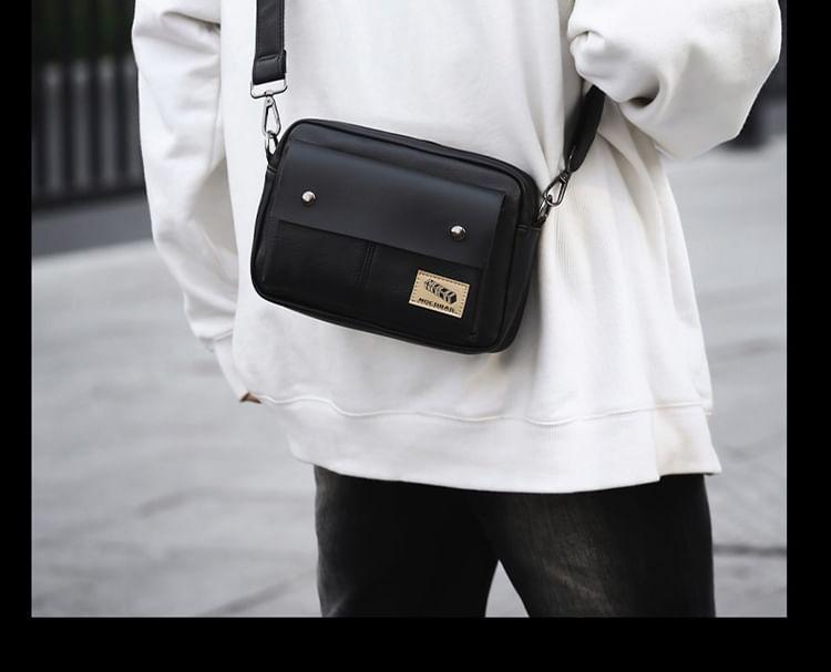 Applique Faux Leather Crossbody Bag Product Image