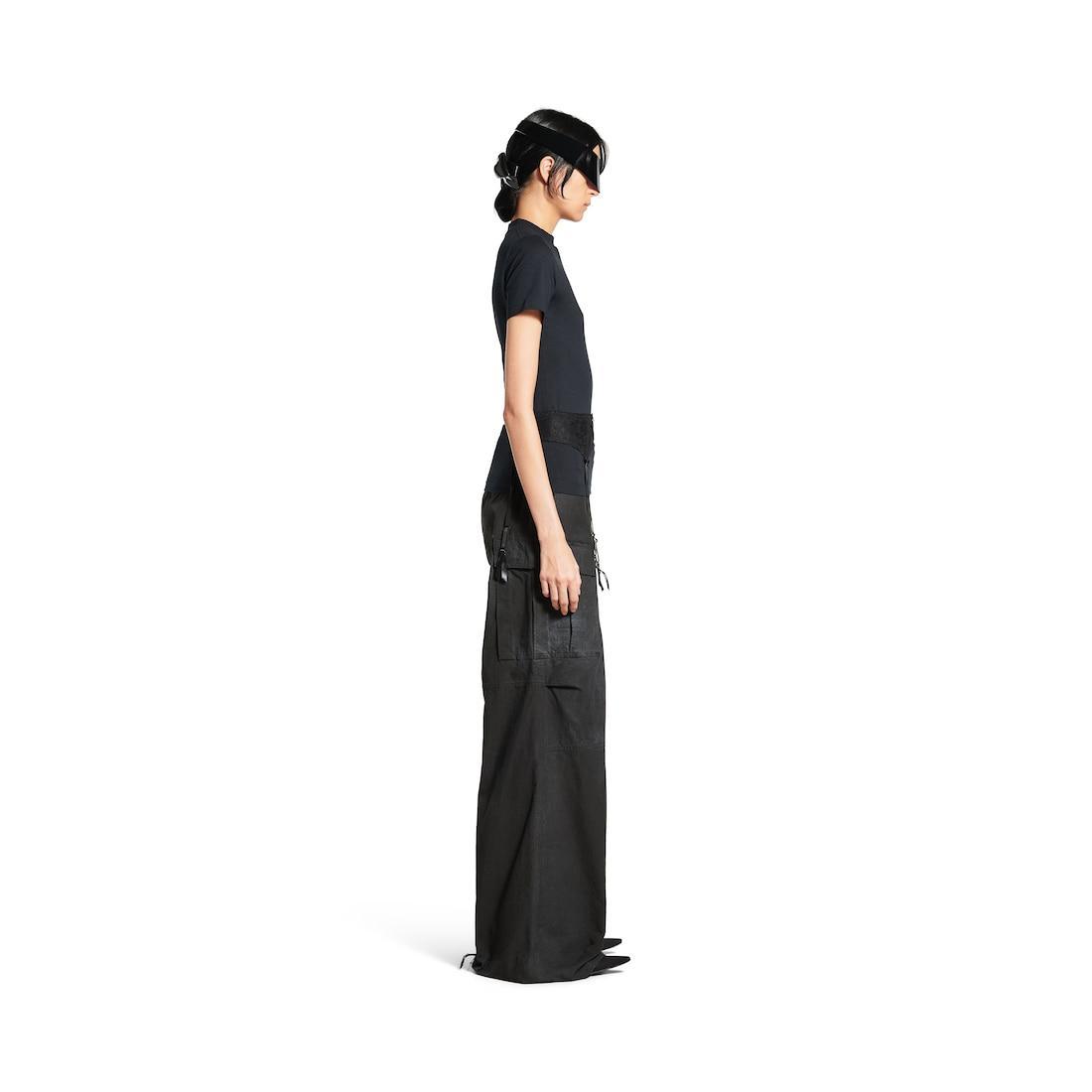 Women's Lingerie T-shirt in Faded Black Product Image