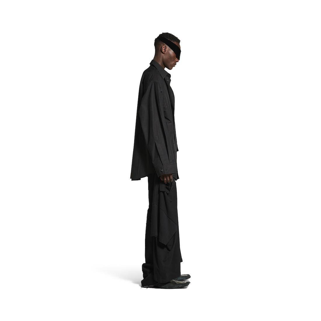 Men's Shirt Tailored Jacket in Black Product Image