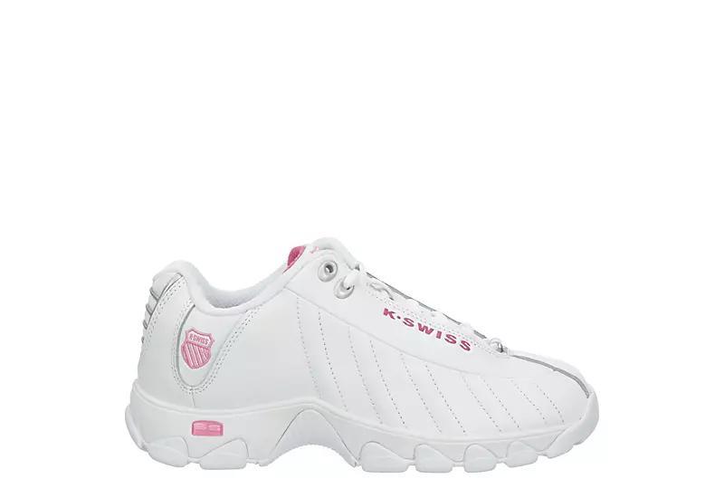 K-Swiss® ST329 CMF Women's Sneakers, Size: 8.5, White Shocking Pink Product Image