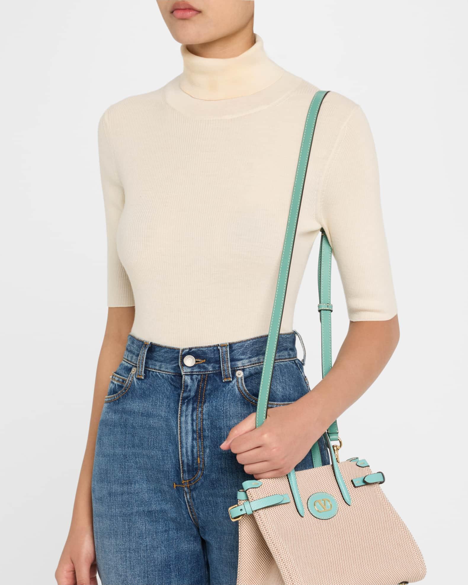 Antibes Canvas and Karung Shopping Tote Bag Product Image