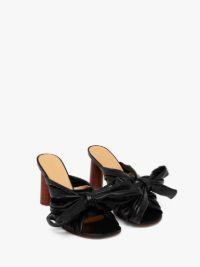 BOW HEELED MULES in black | JW Anderson US  Product Image