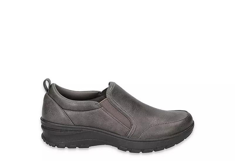 Easy Works by Easy Street Garland Slip-Resistant Flat Shoes, Women's, Size: 8.5, Gray Product Image