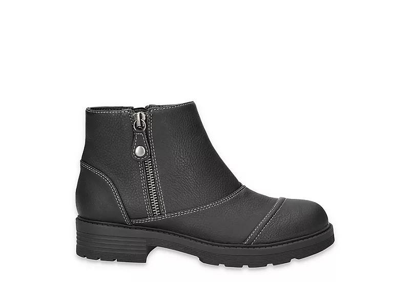 Aliah Easy Works by Easy Street Women's Slip Resistant Ankle Boots, Size: 8.5 Wide, Black Product Image