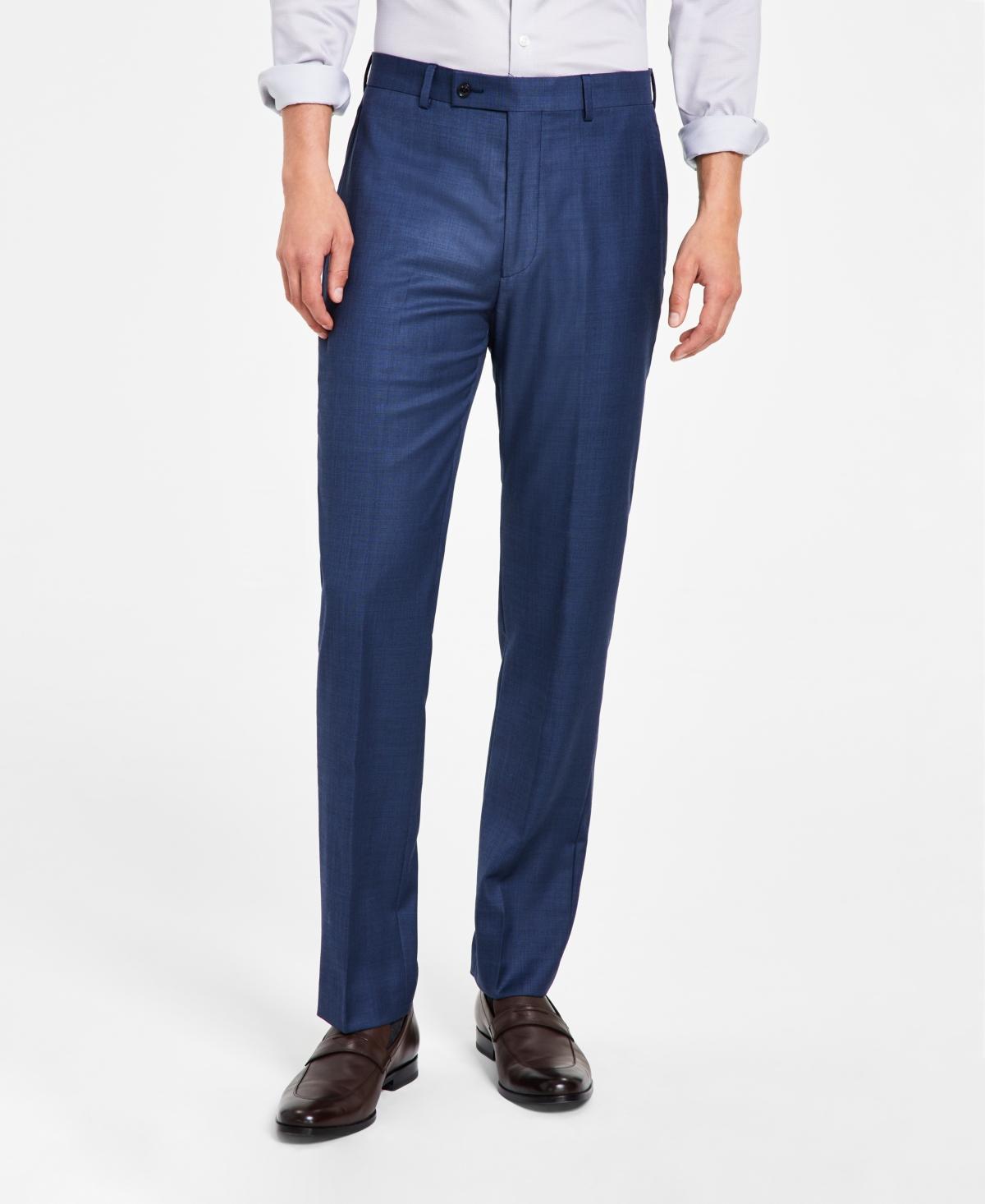 Calvin Klein Men's Slim Fit Heather Grey Suit Pants - Grey - 40W x 32L Product Image