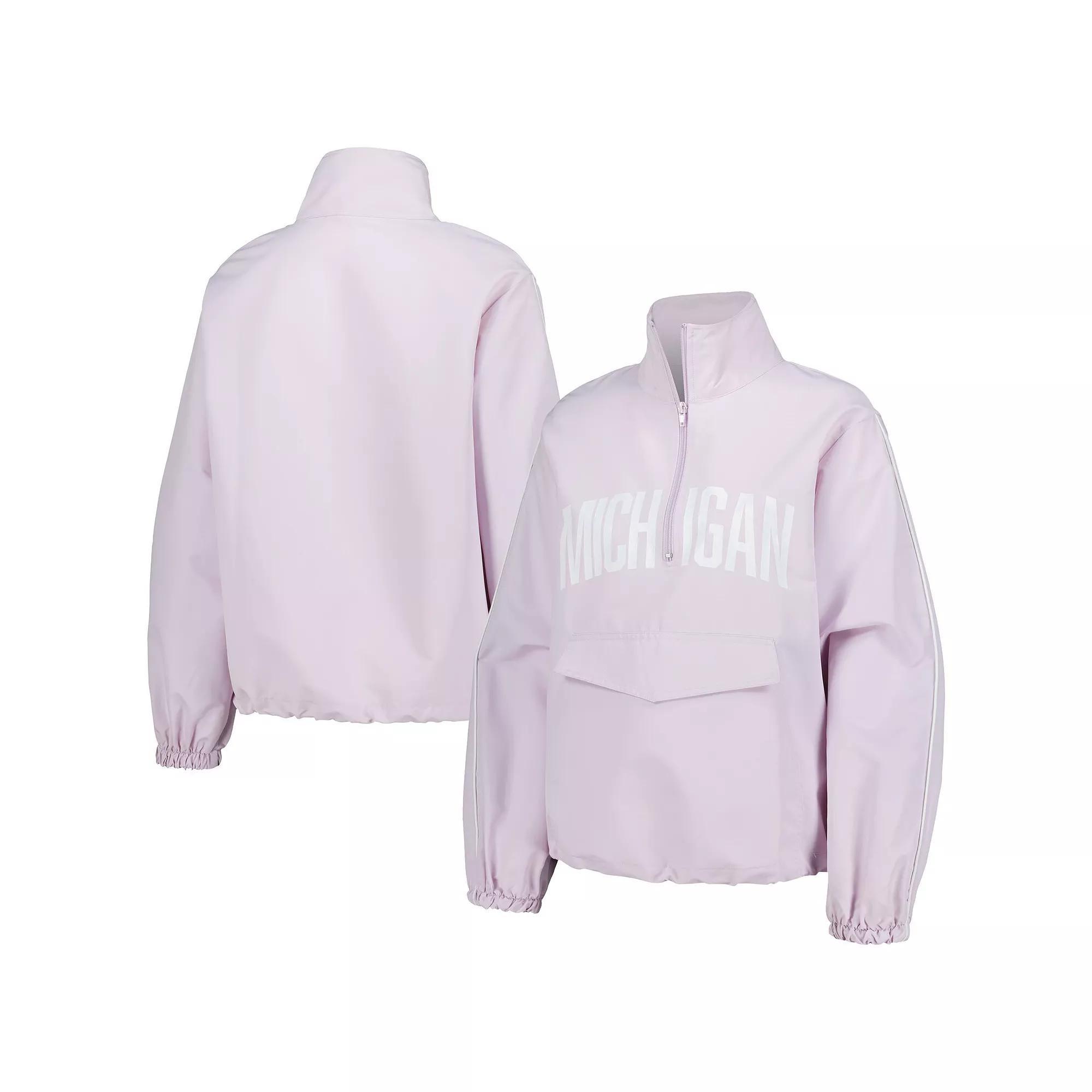 Women's Lusso Purple Michigan Wolverines Parker Quarter-Zip Rain Tech Jacket, Size: XXL Product Image
