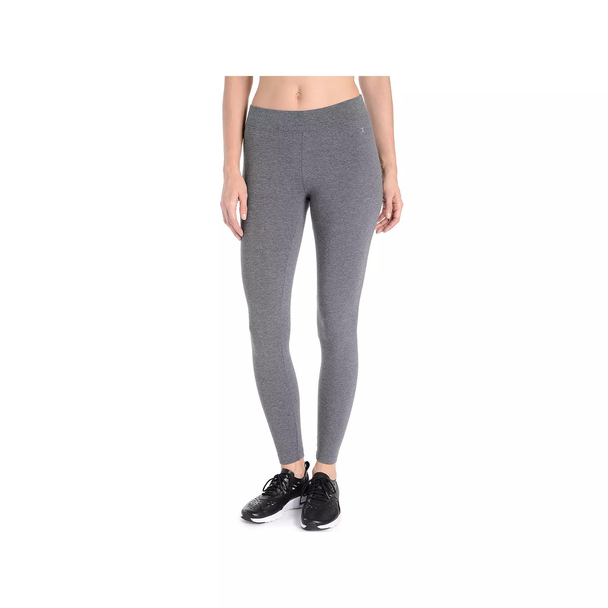 Women's Danskin Wide Waist Ankle Leggings, Size: Small, Rich Black Product Image