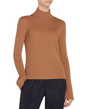 Moncler Mock Neck Ribbed Sweater Product Image