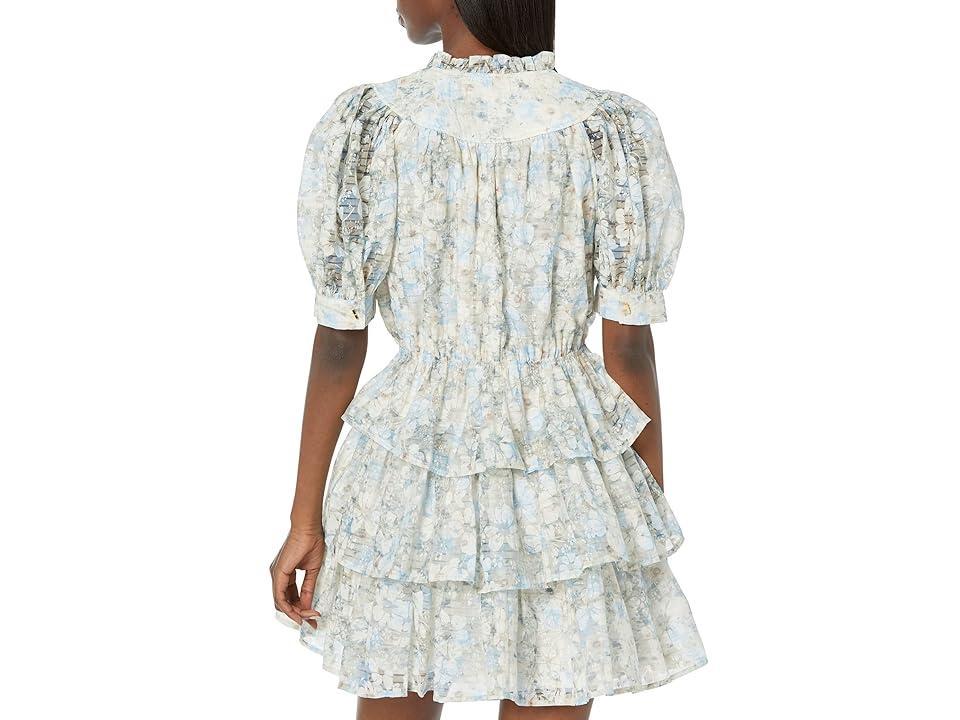en saison Tosca Midi Dress (Peach Blue) Women's Clothing Product Image