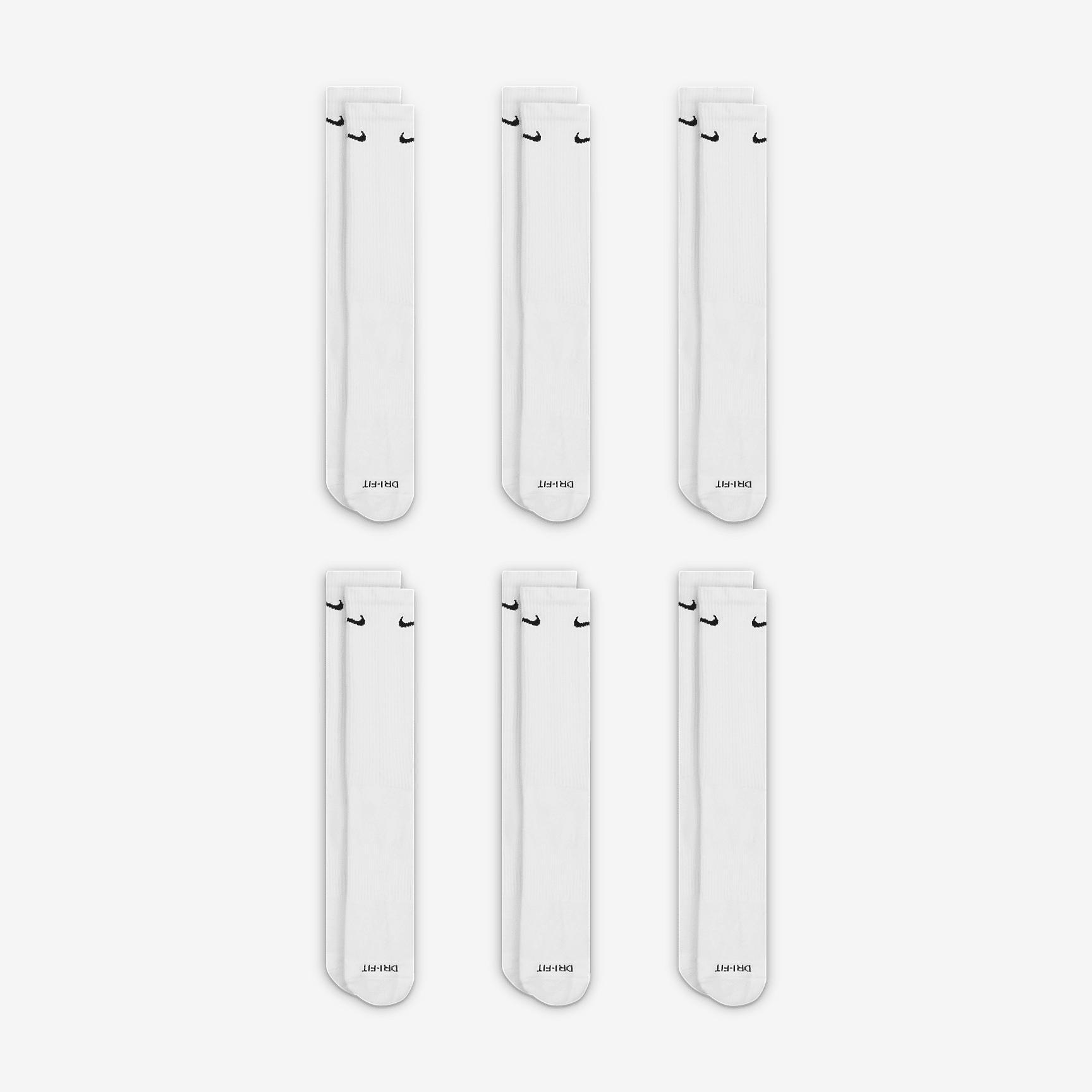 Nike Men's Everyday Plus Cushioned Training Crew Socks (6 Pairs) Product Image