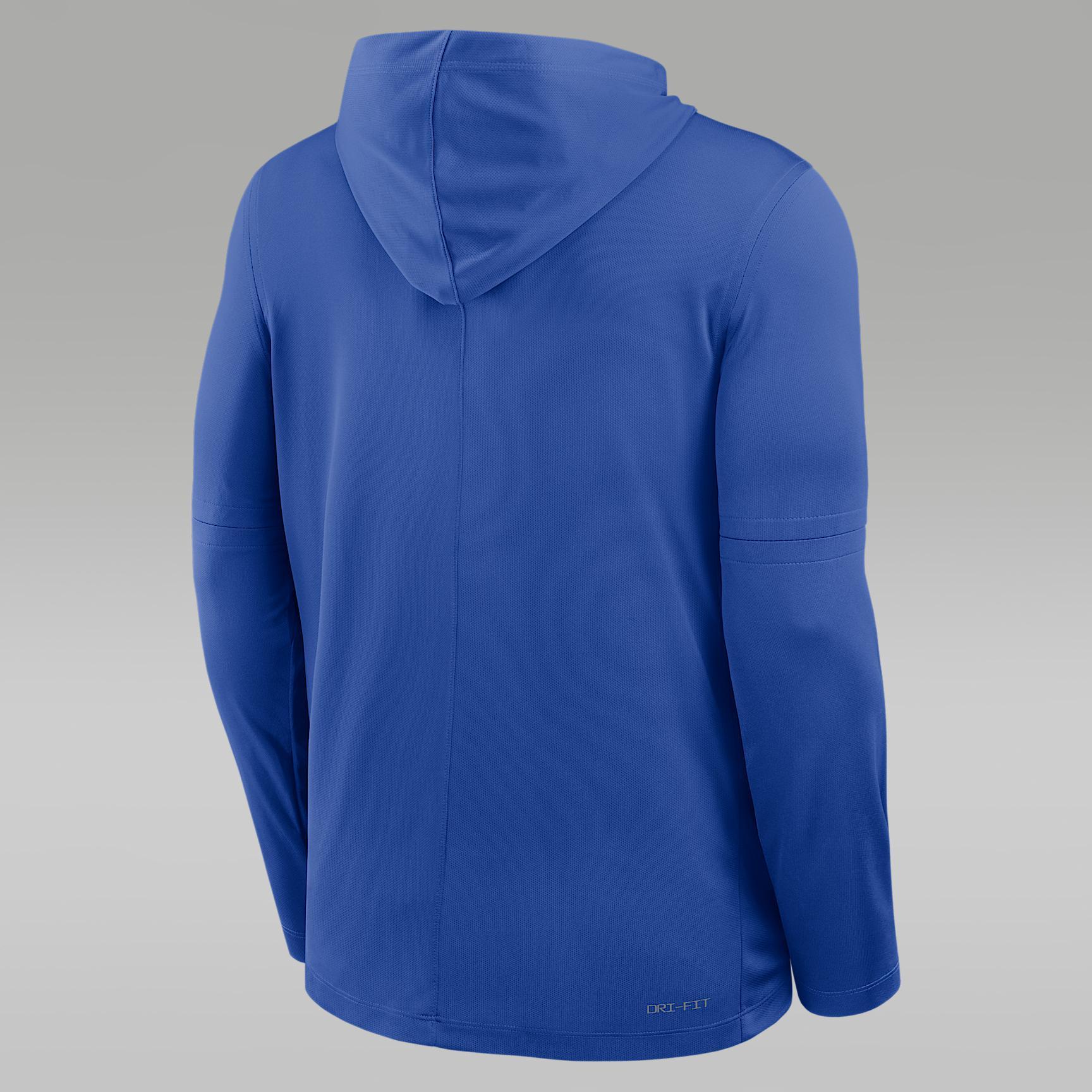 Men's UCLA Sideline Jordan Brand Dri-FIT College Long-Sleeve Hooded Top Product Image