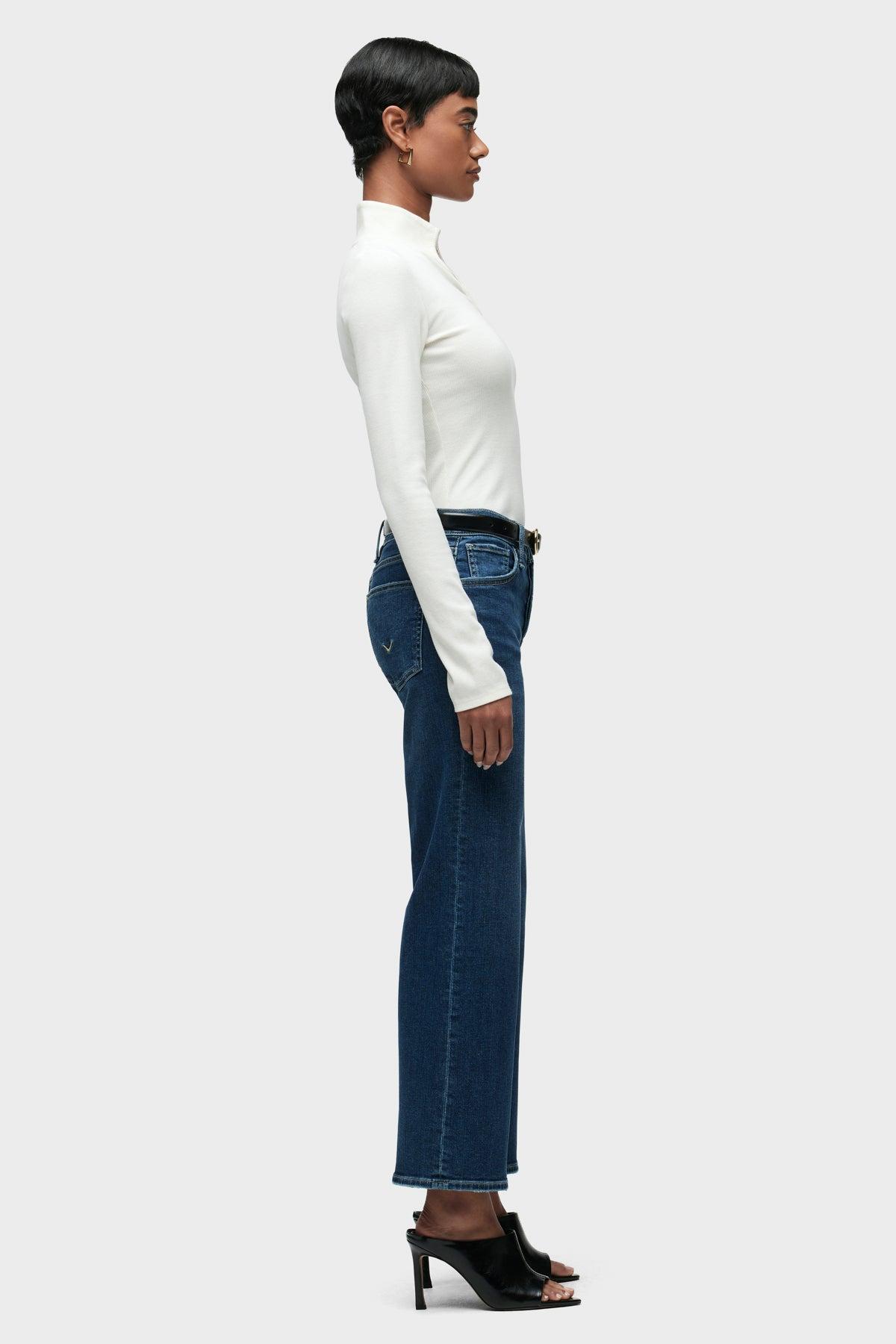 Rosie High-Rise Wide Leg Ankle Jean Female Product Image