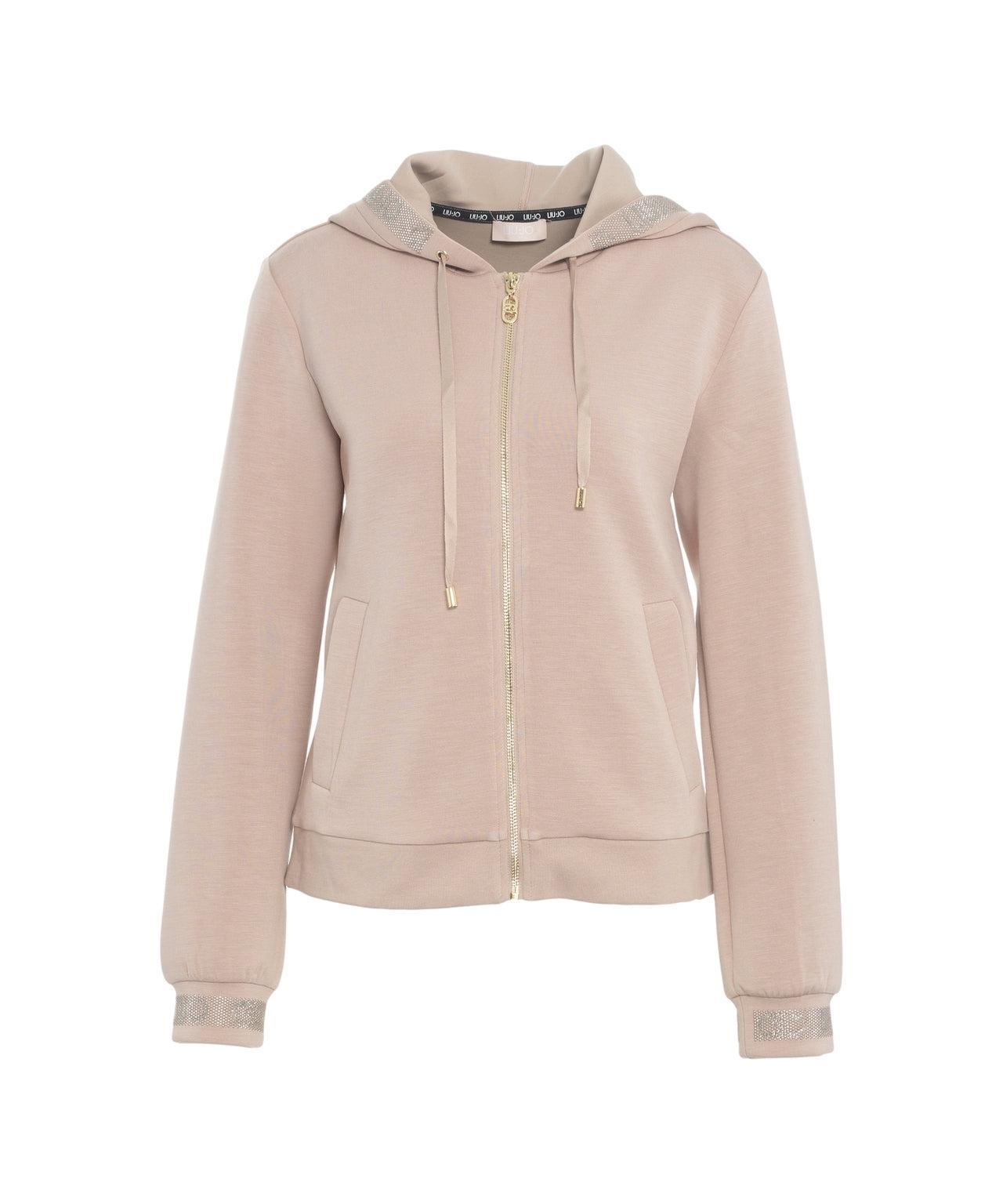 Hoodie with rhinestones Product Image