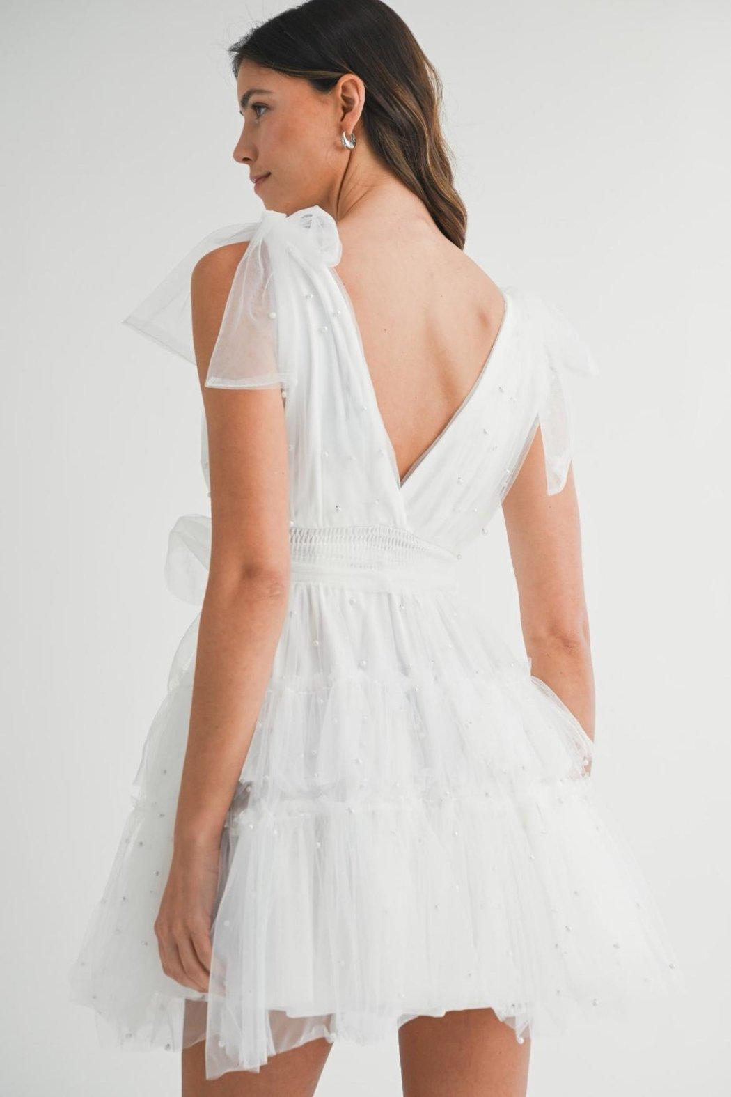 Pearl Mesh Dress Product Image
