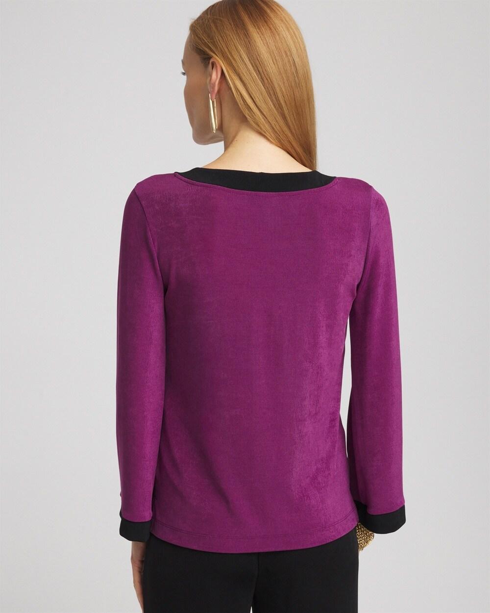 Travelers™ V-Neck Button Top Product Image