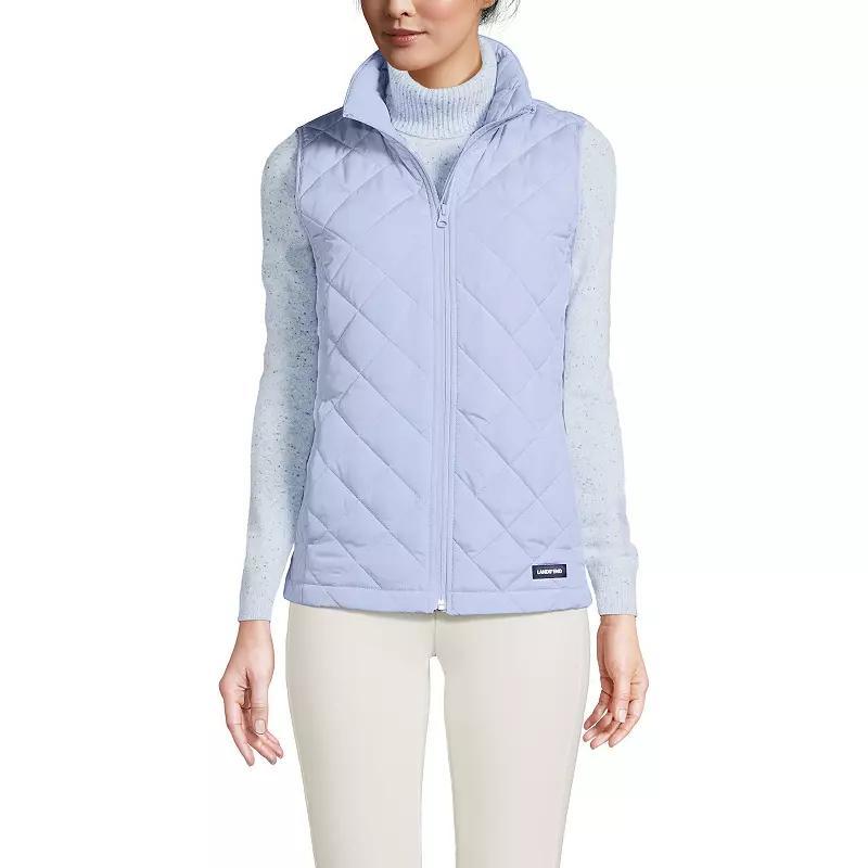Petite Lands' End Insulated Vest, Women's, Size: Small Petite, Dark Green Green Product Image