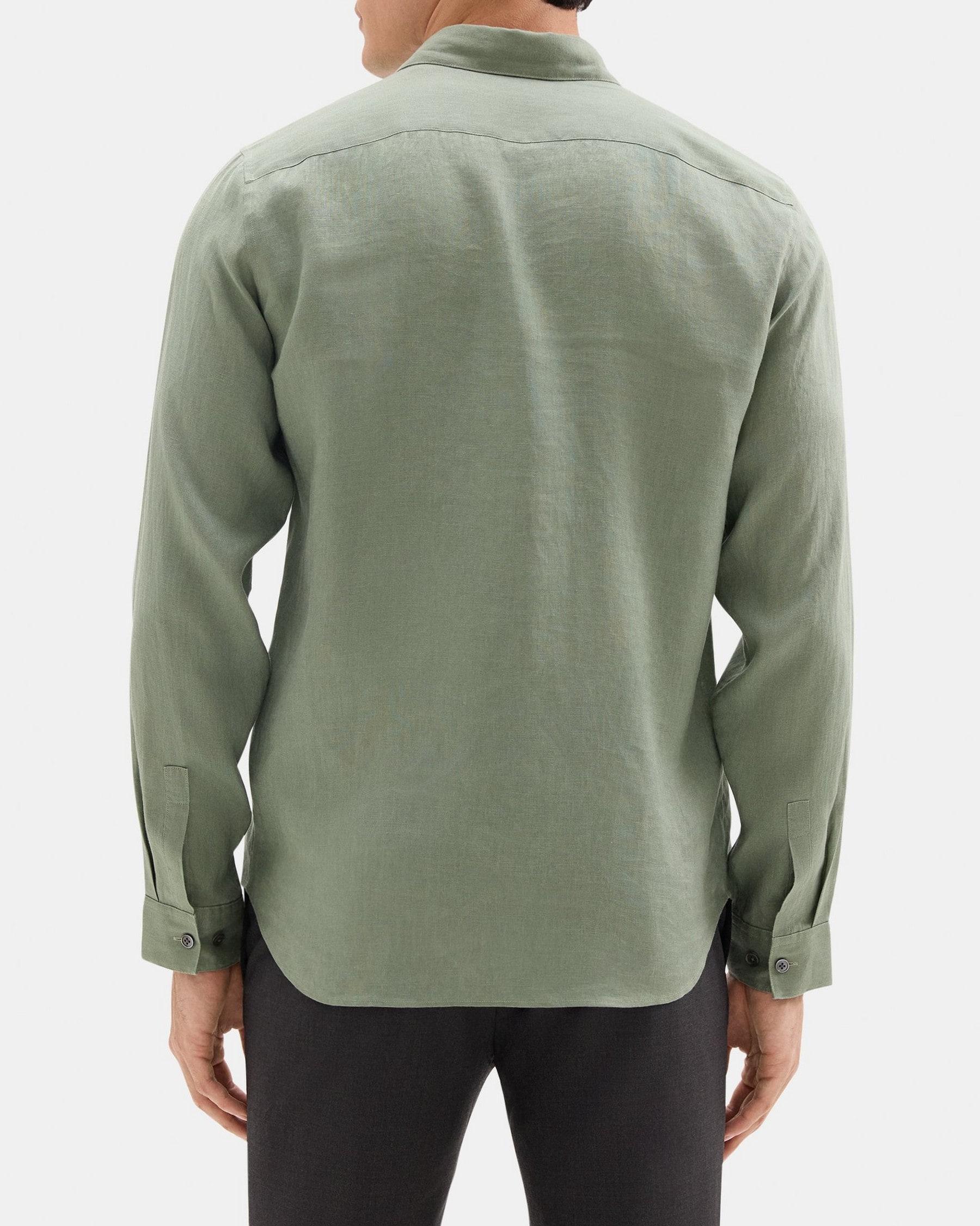 Standard-Fit Shirt in Linen Product Image