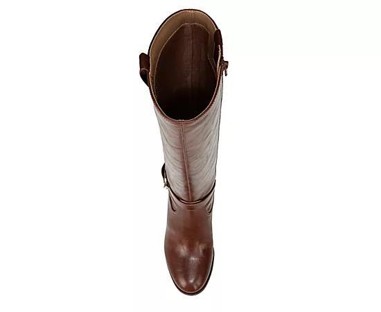 LifeStride Legend Women's Tall Heeled Riding Boots in Regular and Wide Calf, Size: 8.5, Brown Product Image
