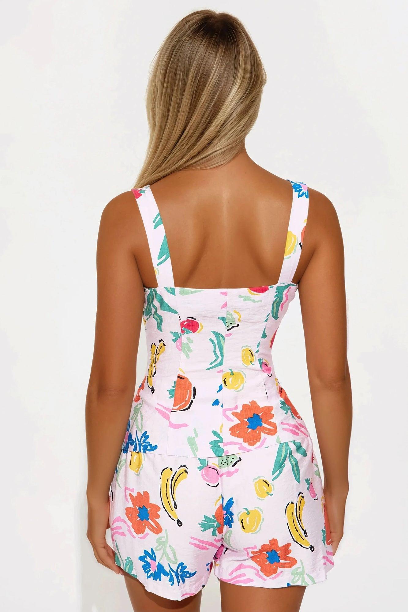 Fruity Feels Short Set - Pink/combo Product Image