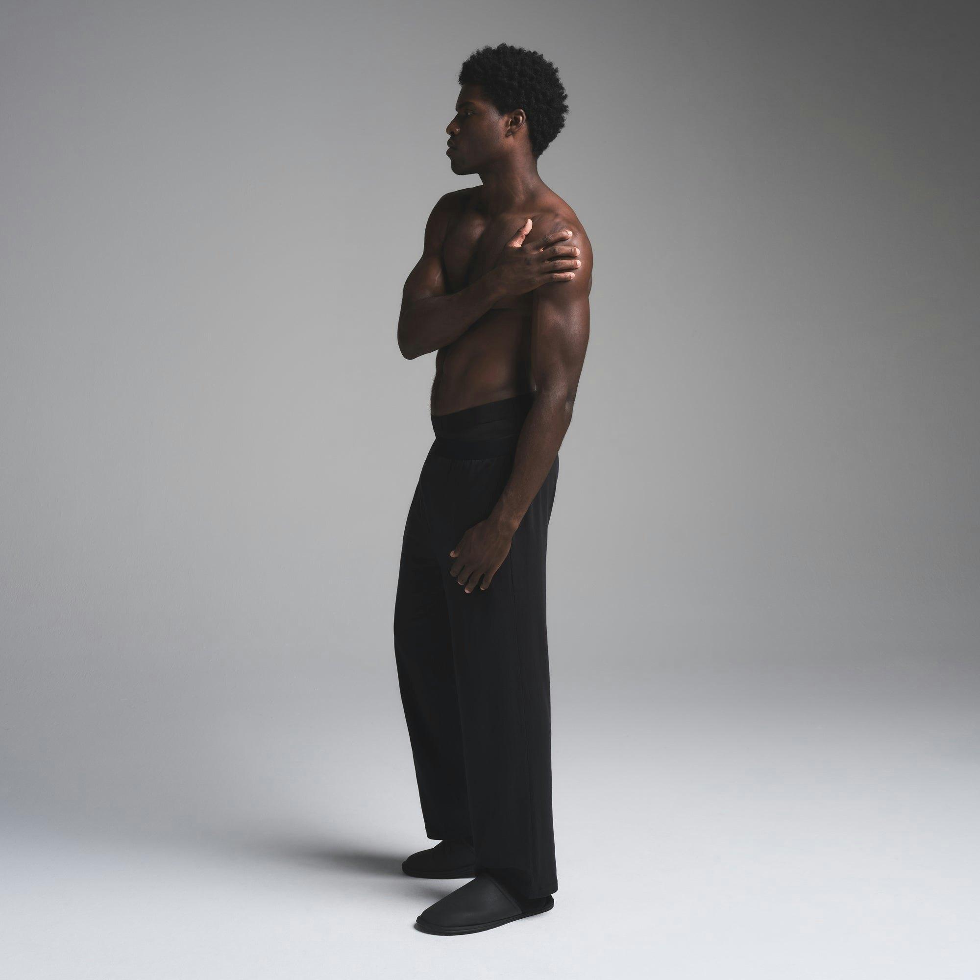 JERSEY SLEEP MENS STRAIGHT LEG PANT | OBSIDIAN Product Image