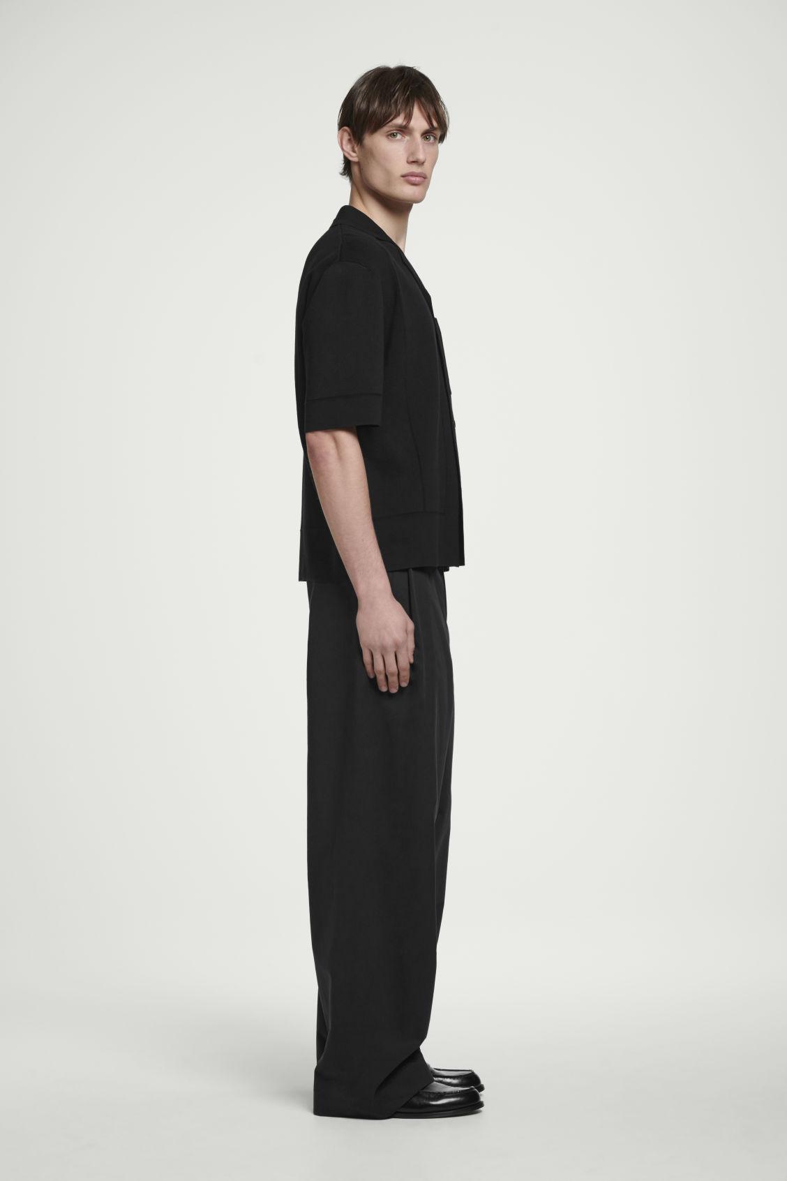 POINTELLE-KNIT COTTON SHIRT Product Image