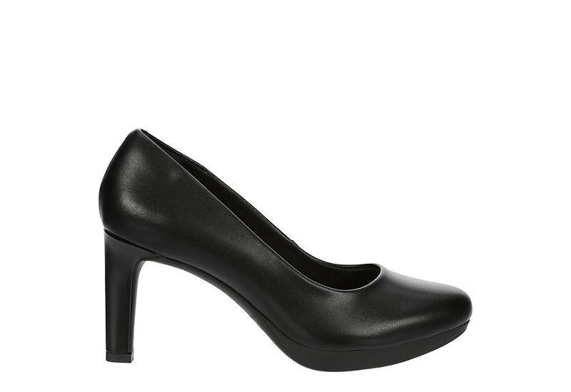 Clarks® Ambyr Joy Women's Leather Pumps, Size: 5, Black Product Image