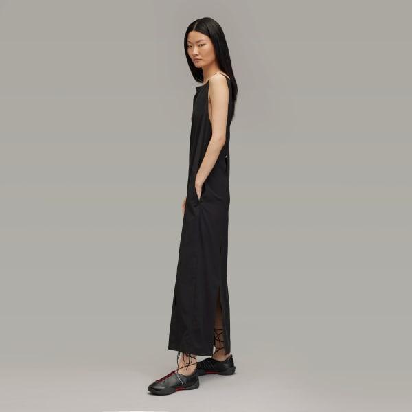 adidas Y-3 Slit Dress Black XS Womens Product Image