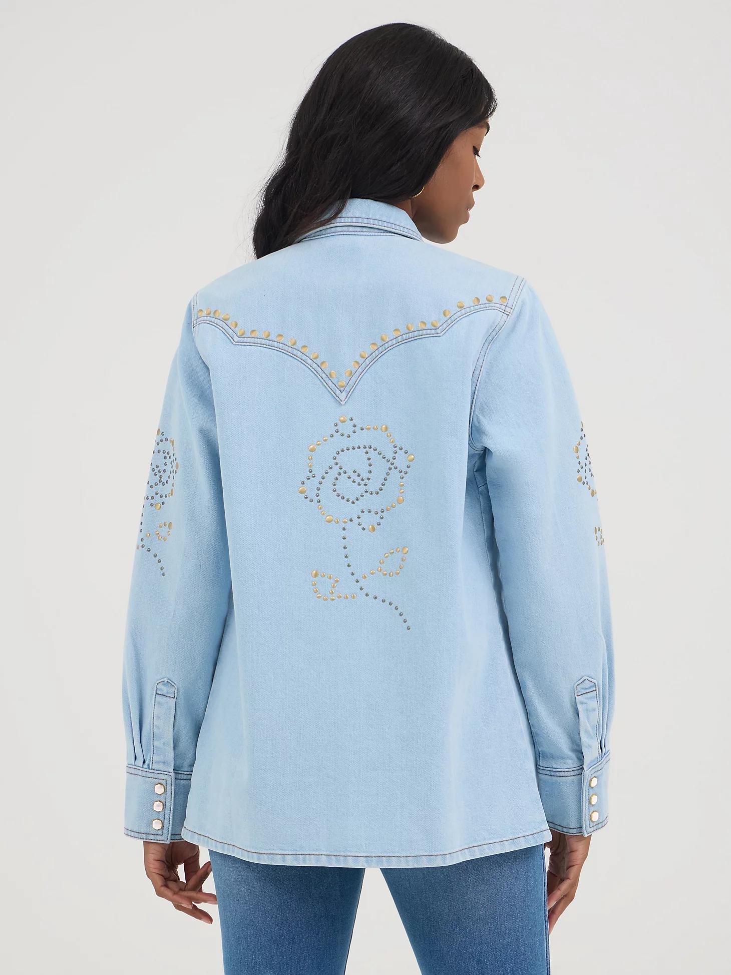 Wrangler® x Yellow Rose by Kendra Scott Studded Shacket | Women's JACKETS & OUTERWEAR | Wrangler® Product Image