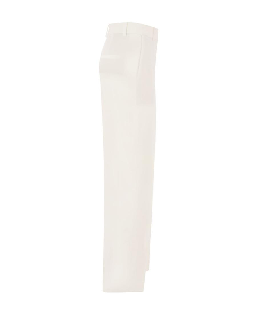 FABIANA FILIPPI Straight Leg Tailored Trousers In White Product Image