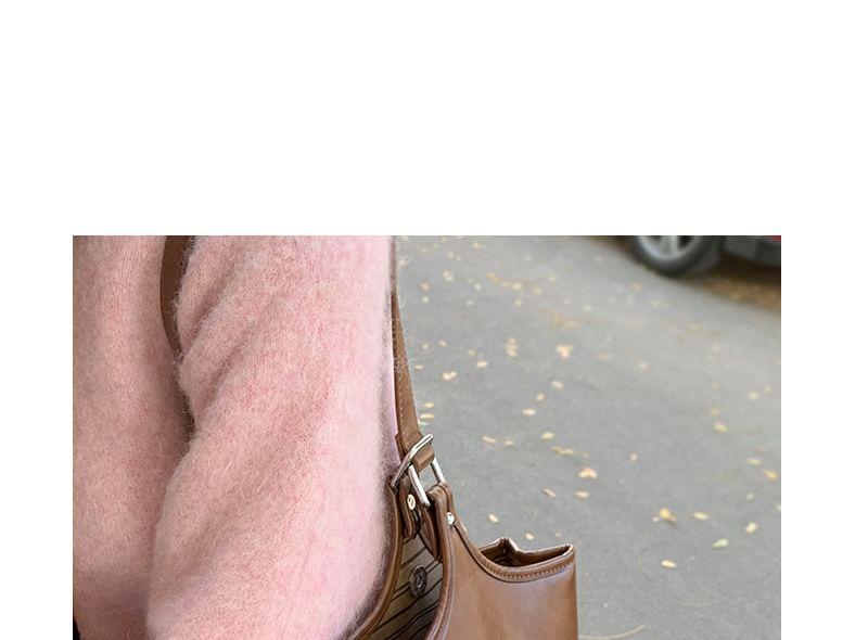 Faux Suede Bucket Bag Product Image