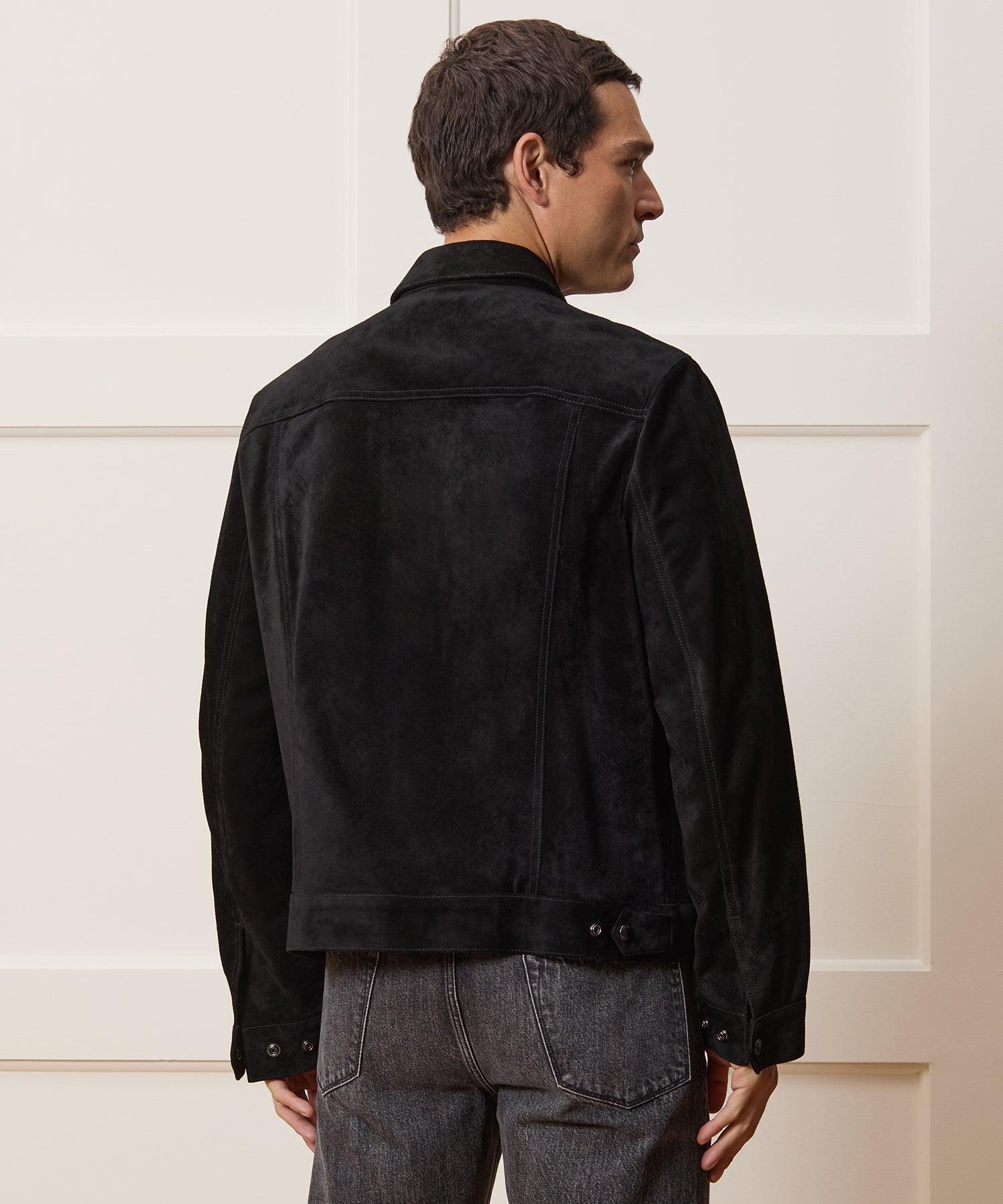 Italian Suede Snap Dylan Jacket Product Image