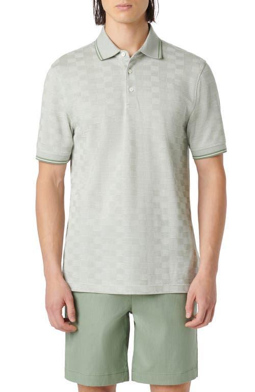 Mens Cotton Jacquard Polo Shirt Product Image