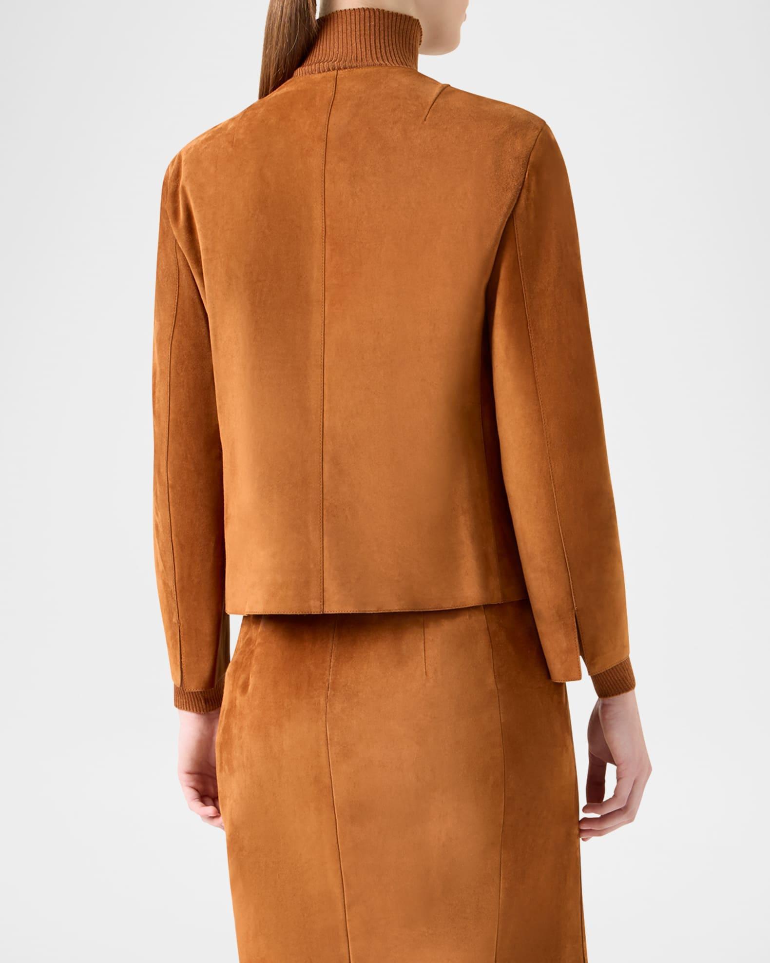 Lamb Suede Single-Breasted Winter Jacket Product Image