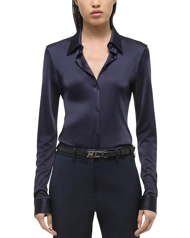 Fluid Button-Front Shirt Product Image