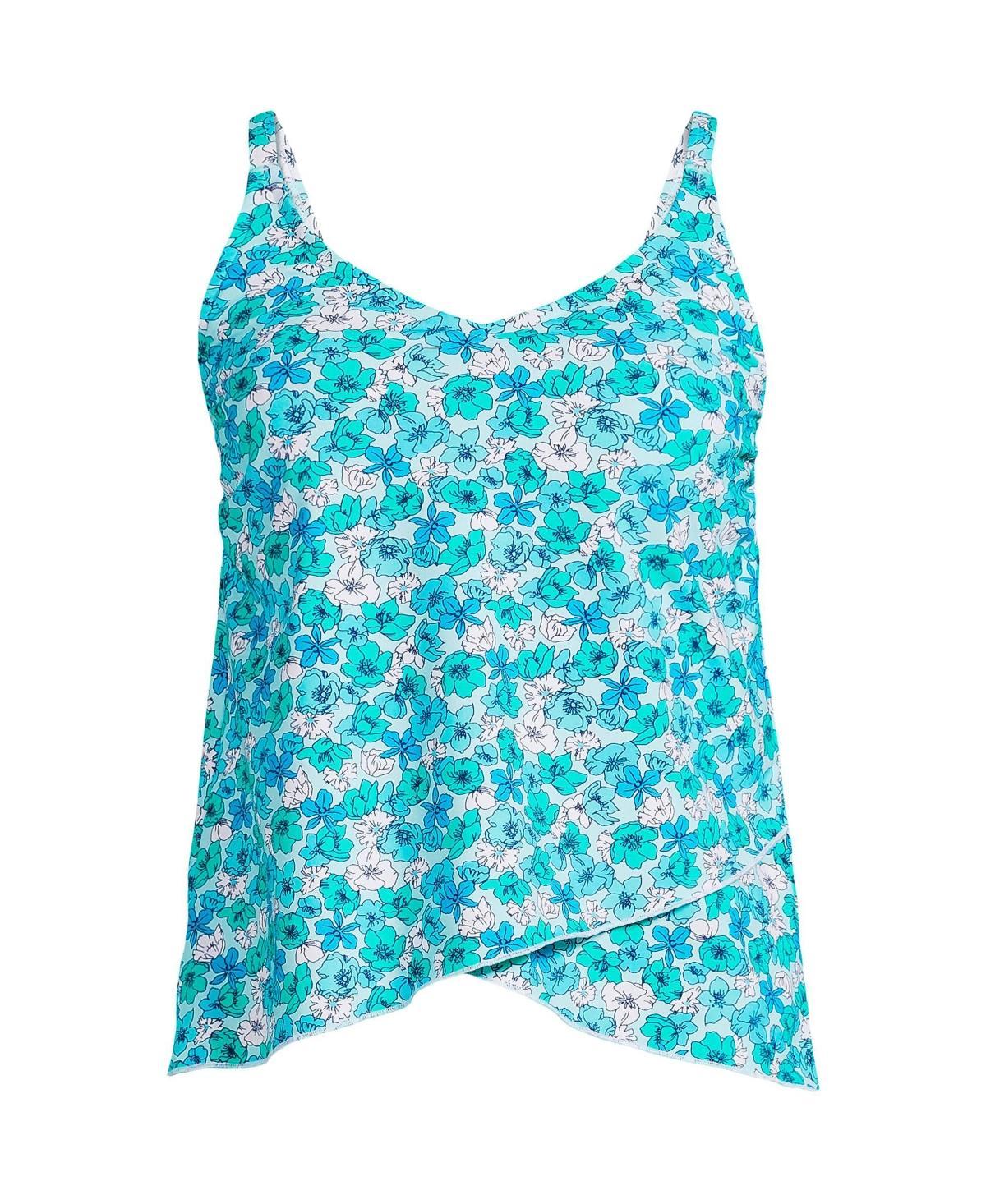 Womens Lands End DDD-Cup Chlorine Resistant Tulip Hem Tankini Swim Top Product Image